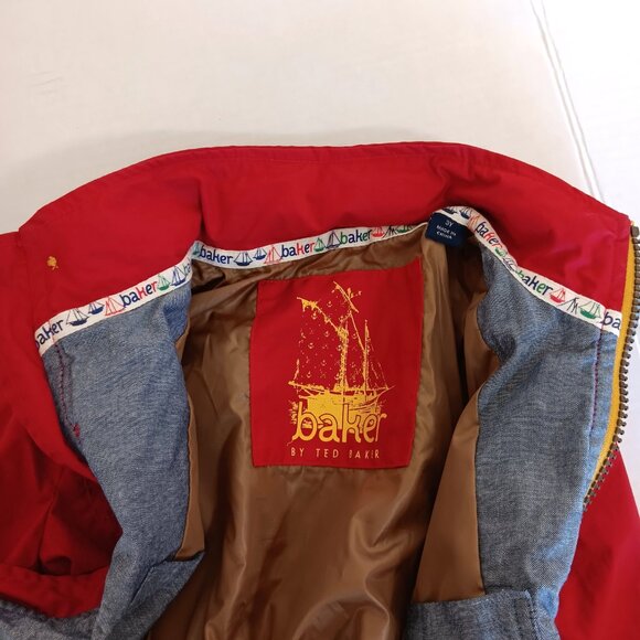 Baker by Ted Baker Children's Red Windbreaker Jacket Size 3Y/3T - Picture 9 of 14